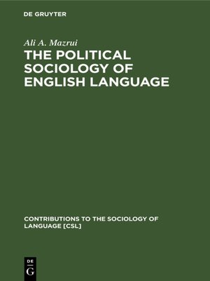 cover image of The Political Sociology of English Language